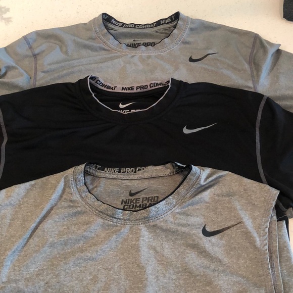 Nike Pro Combat BUNDLE 2 Shirts 1 Tank MEDIUM - Picture 1 of 1